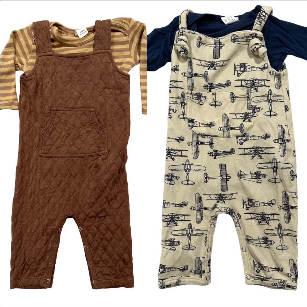 2 sets of Kate Quinn Overalls and Bodysuits